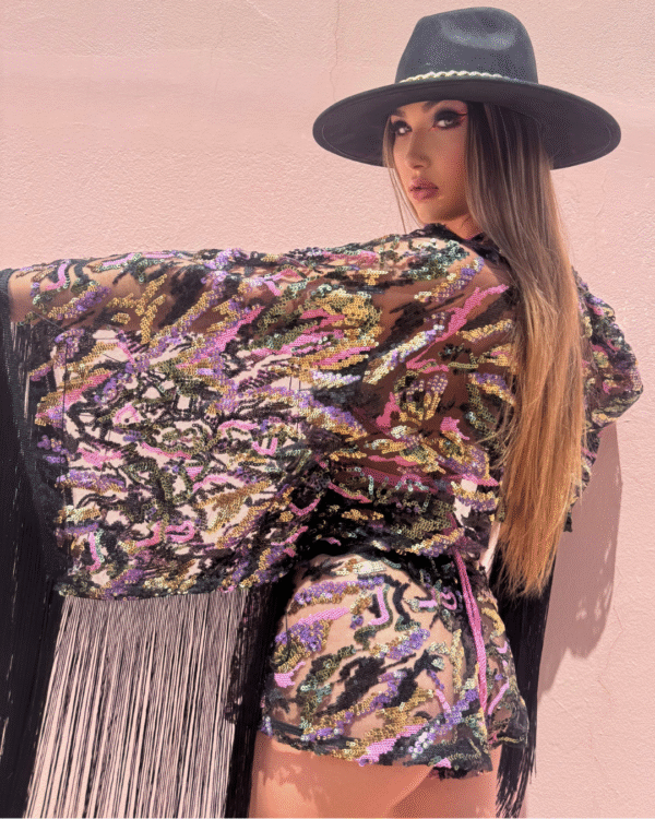 Kimono Corto Glossy Black - Imagen 3