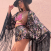Kimono corto Glossy Black ( principal )